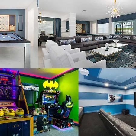 Superhero Br, Arcade, Theater & Pool - Near Disney